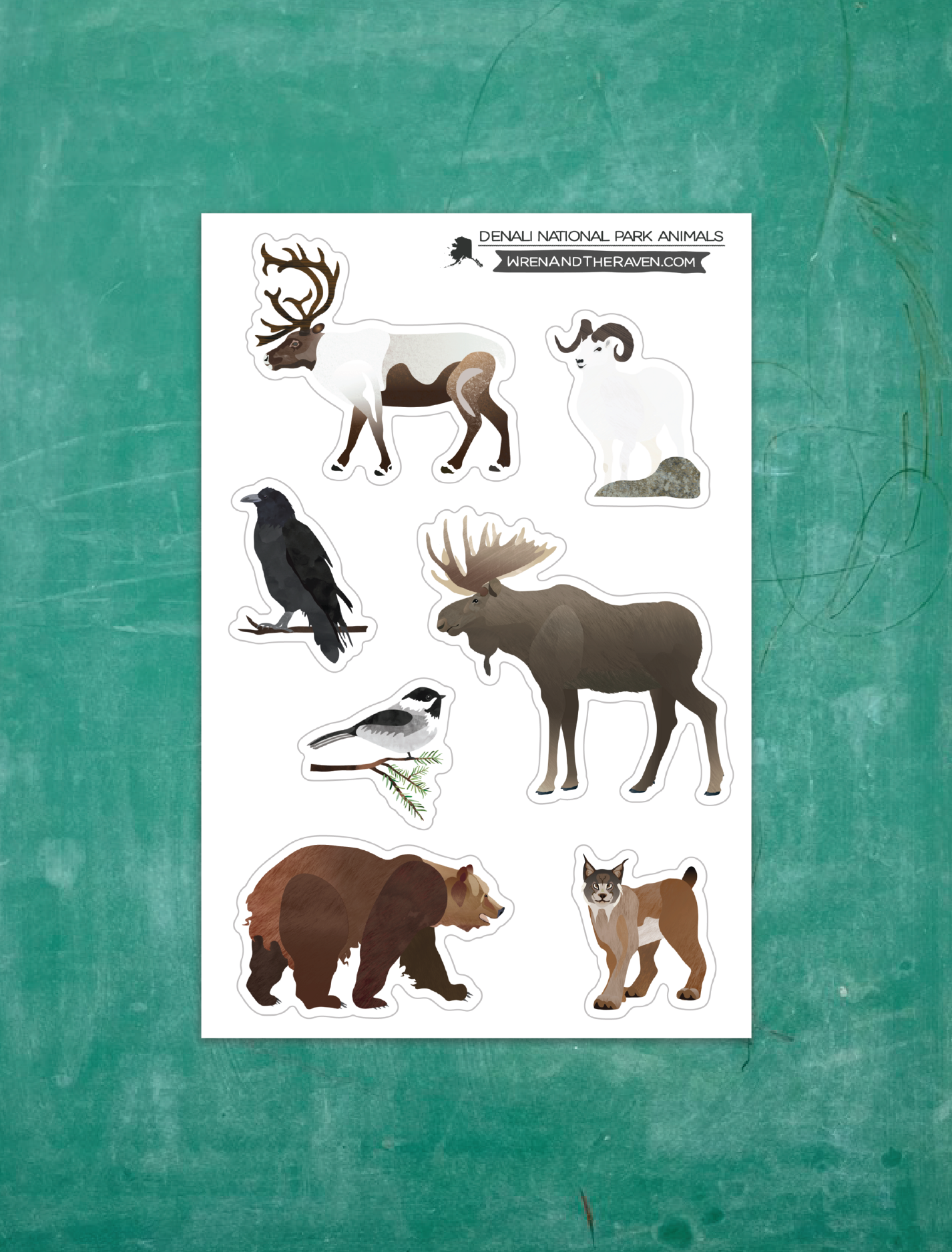 Alaska Wildlife Sticker Sheets
