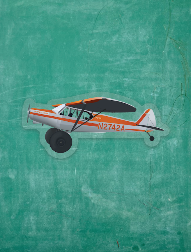 Super Cub - Clear Vinyl Sticker