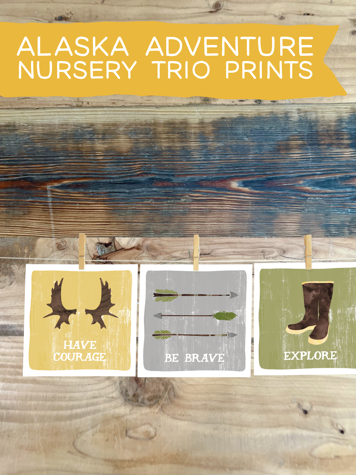 Alaska Adventure Nursery Print Trio