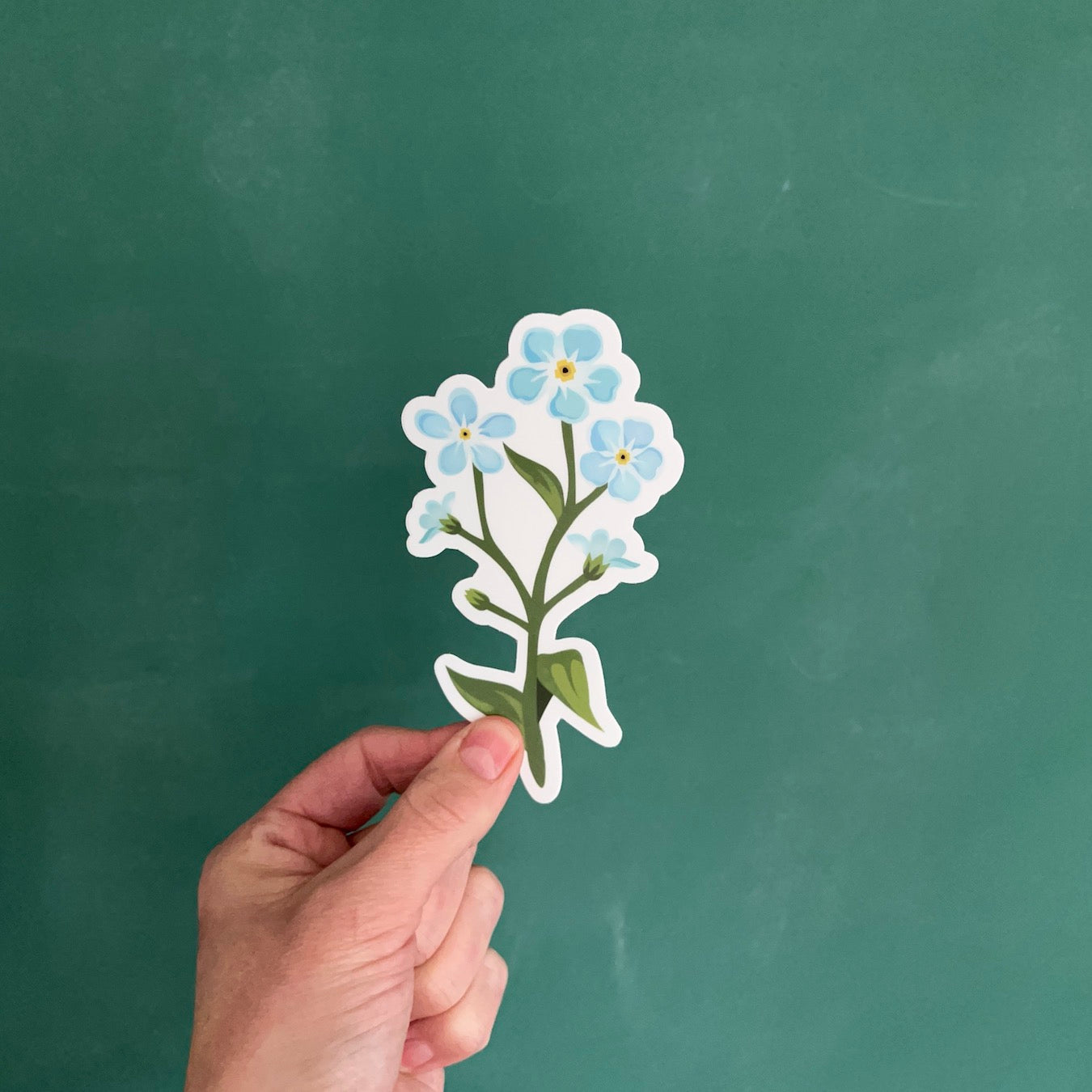 Forget-Me-Not Bouquet - Vinyl Sticker