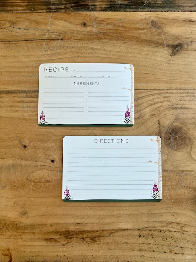 Fireweed Recipe Cards