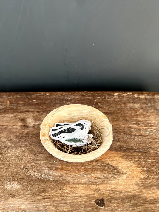 10 Tiny Palm Leaf Bowls - Tiny Viny Display