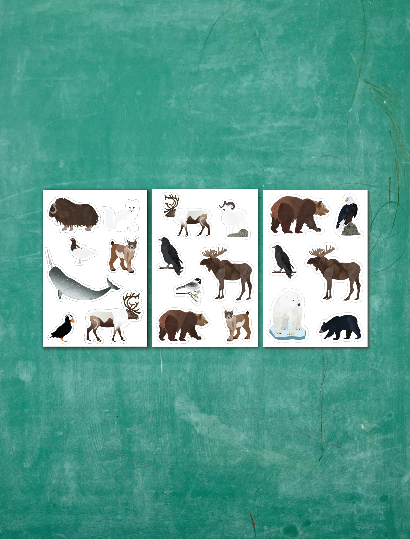 Alaska Wildlife Sticker Sheets