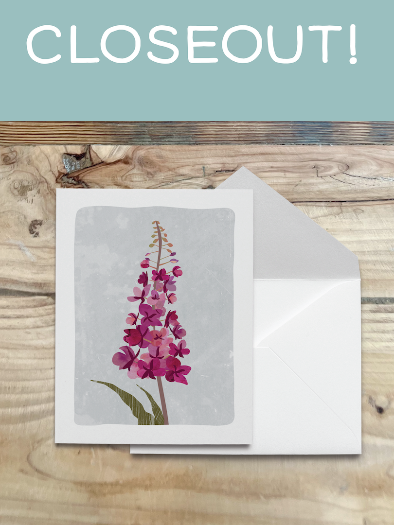 CLOSEOUT Fireweed Notecard